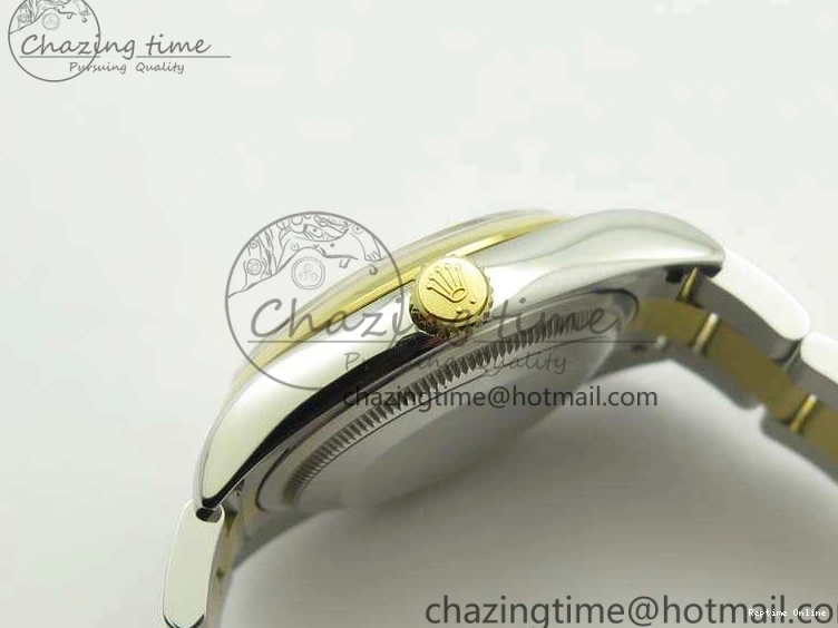 0404 Reliable Datejust 116234 36mm DJF 1:1 Best Edition Black Com Diam Dial On SS YG Oyster Bracelet SA3135 V 3487